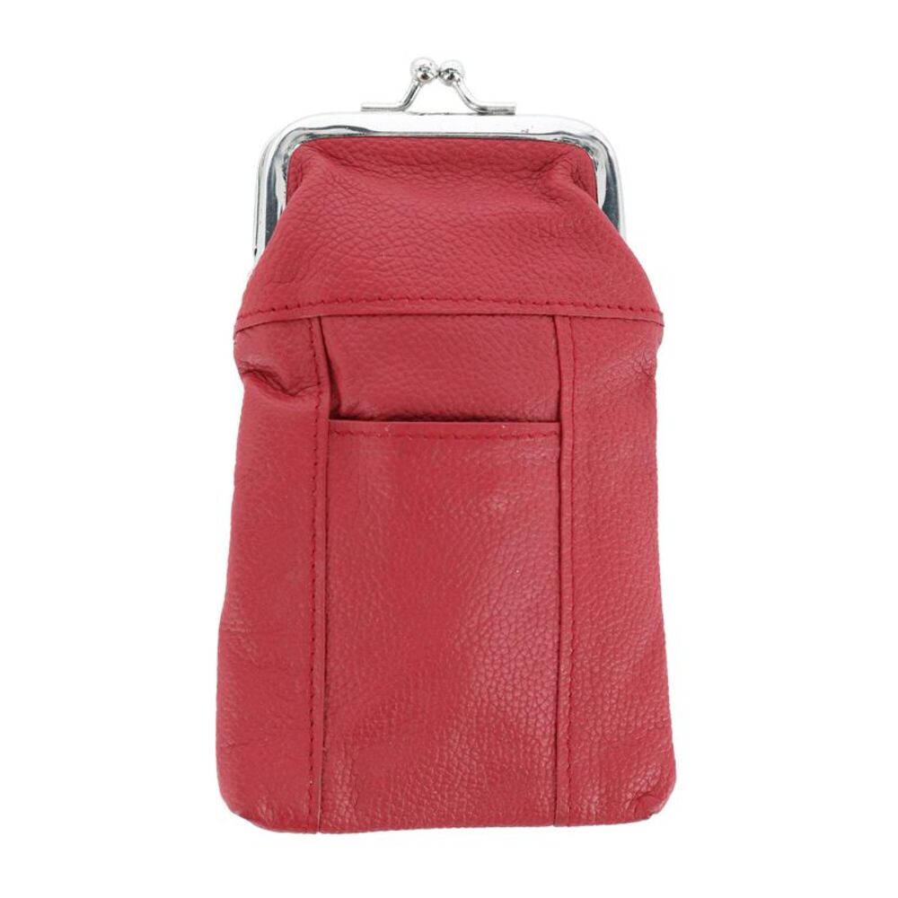 CTM Women's Leather Cigarette Case with Lighter Pocket